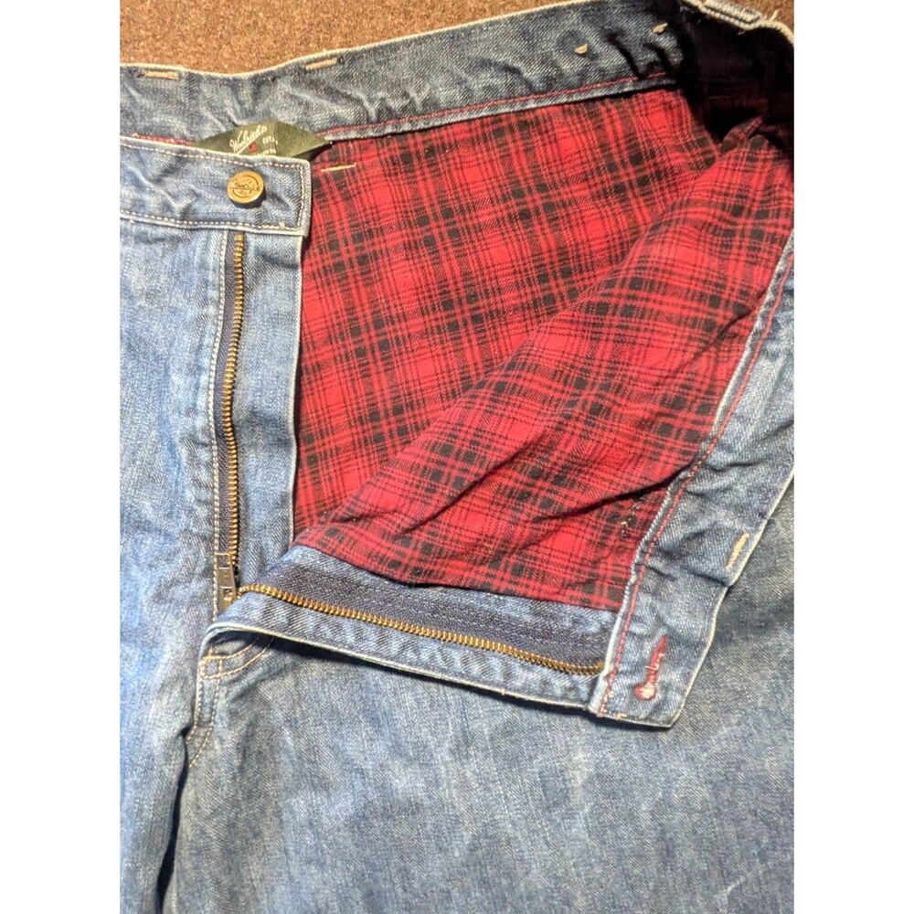 Woolrich  Flannel Lined Denim Jeans 40x30 Men’s Blue Lined  Jeans VTG
